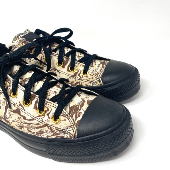 Converse Ctas Lift Platform Beige Canvas Shoes Low Skate Men Custom 171210C-BBBG - Picture 5 of 9